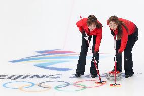 (BEIJING2022)CHINA-BEIJING-WINTER OLYMPIC GAMES-CURLING-WOMEN'S ROUND ROBIN-CHN vs ROC (CN)