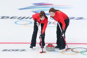 (BEIJING2022)CHINA-BEIJING-WINTER OLYMPIC GAMES-CURLING-WOMEN'S ROUND ROBIN-CHN vs ROC (CN)