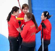 (BEIJING2022)CHINA-BEIJING-WINTER OLYMPIC GAMES-CURLING-WOMEN'S ROUND ROBIN-CHN vs ROC (CN)