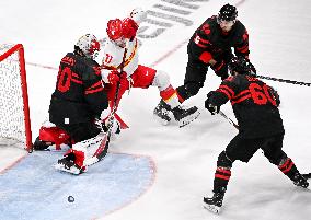 (BEIJING2022)CHINA-BEIJING-OLYMPIC WINTER GAMES-ICE HOCKEY-MEN'S QUALIFICATION PLAY-OFF-CAN VS CHN (CN)