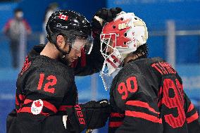 (BEIJING2022)CHINA-BEIJING-OLYMPIC WINTER GAMES-ICE HOCKEY-MEN'S QUALIFICATION PLAY-OFF-CAN VS CHN (CN)