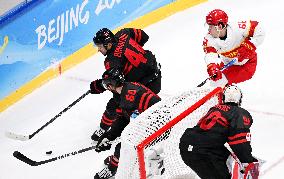 (BEIJING2022)CHINA-BEIJING-OLYMPIC WINTER GAMES-ICE HOCKEY-MEN'S QUALIFICATION PLAY-OFF-CAN VS CHN (CN)