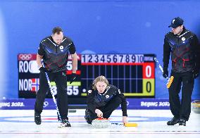 (BEIJING2022)CHINA-BEIJING-OLYMPIC WINTER GAMES-CURLING-MEN'S ROUND ROBIN SESSION-NOR VS ROC (CN)