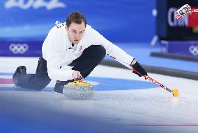 (BEIJING2022)CHINA-BEIJING-OLYMPIC WINTER GAMES-CURLING-MEN'S ROUND ROBIN SESSION-NOR VS ROC (CN)