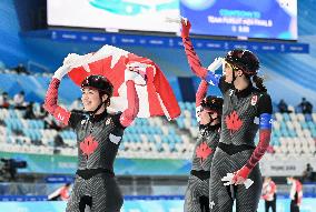 (BEIJING2022)CHINA-BEIJING-OLYMPIC WINTER GAMES-SPEED SKATING-WOMEN'S TEAM PURSUIT (CN)