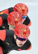 (BEIJING2022)CHINA-BEIJING-OLYMPIC WINTER GAMES-SPEED SKATING-MEN'S TEAM PURSUIT (CN)