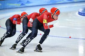 (BEIJING2022)CHINA-BEIJING-OLYMPIC WINTER GAMES-SPEED SKATING-MEN'S TEAM PURSUIT (CN)
