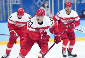 (BEIJING2022)CHINA-BEIJING-OLYMPIC WINTER GAMES-ICE HOCKEY-MEN'S QUALIFICATION PLAY-OFF-DEN VS LAT (CN)