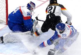 (BEIJING2022)CHINA-BEIJING-OLYMPIC WINTER GAMES-ICE HOCKEY-MEN'S QUALIFICATION PLAY-OFF-SVK VS GER (CN)