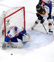 (BEIJING2022)CHINA-BEIJING-OLYMPIC WINTER GAMES-ICE HOCKEY-MEN'S QUALIFICATION PLAYOFF-SVK VS GER (CN)