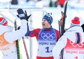 (BEIJING2022)CHINA-ZHANGJIAKOU-OLYMPICS WINTER GAMES-BIATHLON-MEN'S 4X7.5KM RELAY (CN)