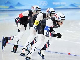 (BEIJING2022)CHINA-BEIJING-OLYMPIC WINTER GAMES-SPEED SKATING-MEN'S TEAM PURSUIT (CN)