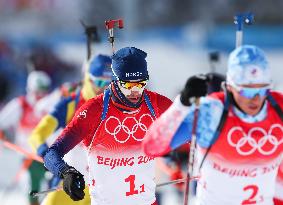 (BEIJING2022)CHINA-ZHANGJIAKOU-OLYMPIC WINTER GAMES-BIATHLON-MEN'S 4X7.5KM RELAY (CN)