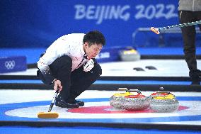 (BEIJING2022)CHINA-BEIJING-OLYMPIC WINTER GAMES-CURLING-MEN'S ROUND ROBIN SESSION-CHN VS CAN (CN)