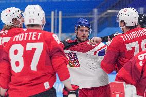 (BEIJING2022)CHINA-BEIJING-OLYMPIC WINTER GAMES-ICE HOCKEY-MEN'S QUALIFICATION PLAYOFF-CZE VS SUI(CN)