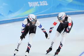 (BEIJING2022)CHINA-BEIJING-OLYMPIC WINTER GAMES-SPEED SKATING-MEN'S TEAM PURSUIT (CN)