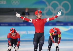 (BEIJING2022)CHINA-BEIJING-OLYMPIC WINTER GAMES-SPEED SKATING-MEN'S TEAM PURSUIT (CN)