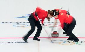 (BEIJING2022)CHINA-BEIJING-WINTER OLYMPIC GAMES-CURLING-WOMEN'S ROUND ROBIN-CHN vs ROC (CN)