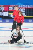(BEIJING2022)CHINA-BEIJING-WINTER OLYMPIC GAMES-CURLING-WOMEN'S ROUND ROBIN-CHN vs ROC (CN)