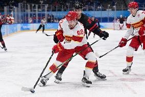 (BEIJING2022)CHINA-BEIJING-OLYMPIC WINTER GAMES-ICE HOCKEY-MEN'S QUALIFICATION PLAY-OFF-CAN VS CHN (CN)