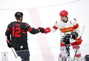 (BEIJING2022)CHINA-BEIJING-OLYMPIC WINTER GAMES-ICE HOCKEY-MEN'S QUALIFICATION PLAY-OFF-CAN VS CHN (CN)