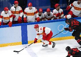 (BEIJING2022)CHINA-BEIJING-OLYMPIC WINTER GAMES-ICE HOCKEY-MEN'S QUALIFICATION PLAY-OFF-CAN VS CHN (CN)