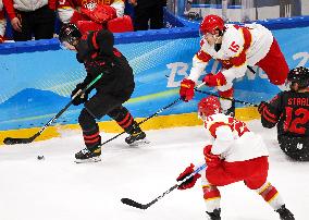 (BEIJING2022)CHINA-BEIJING-OLYMPIC WINTER GAMES-ICE HOCKEY-MEN'S QUALIFICATION PLAY-OFF-CAN VS CHN (CN)