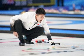 (BEIJING2022)CHINA-BEIJING-WINTER OLYMPIC GAMES-CURLING-MEN'S ROUND ROBIN-NOR vs CHN (CN)