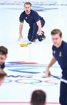 (BEIJING2022)CHINA-BEIJING-WINTER OLYMPIC GAMES-CURLING-MEN'S ROUND ROBIN-SWE vs GBR (CN)