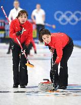 (XHTP)(BEIJING2022)CHINA-BEIJING-OLYMPIC WINTER GAMES-CURLING-WOMEN'S ROUND ROBIN SESSION-CHN VS GBR (CN)