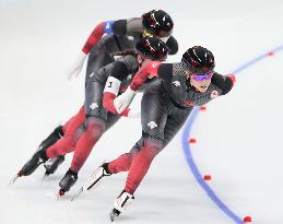 (XHTP)(BEIJING2022)CHINA-BEIJING-OLYMPIC WINTER GAMES-SPEED SKATING-WOMEN'S TEAM PURSUIT (CN)