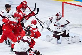 (XHTP)(BEIJING2022)CHINA-BEIJING-OLYMPIC WINTER GAMES-ICE HOCKEY-MEN'S QUALIFICATION PLAY-OFF-DEN VS LAT (CN)