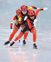 (BEIJING2022)CHINA-BEIJING-OLYMPIC WINTER GAMES-SPEED SKATING-WOMEN'S TEAM PURSUIT (CN)