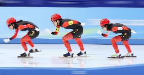 (XHTP)(BEIJING2022)CHINA-BEIJING-OLYMPIC WINTER GAMES-SPEED SKATING-WOMEN'S TEAM PURSUIT (CN)