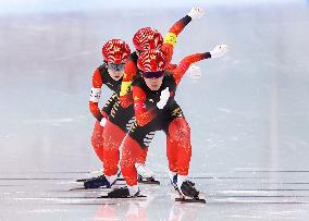 (XHTP)(BEIJING2022)CHINA-BEIJING-OLYMPIC WINTER GAMES-SPEED SKATING-WOMEN'S TEAM PURSUIT (CN)