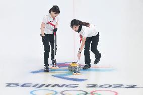 (BEIJING2022)CHINA-BEIJING-OLYMPIC WINTER GAMES-WOMEN'S ROUND ROBIN SESSION-GRB VS JPN (CN)