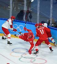 (BEIJING2022)CHINA-BEIJING-OLYMPIC WINTER GAMES-ICE HOCKEY-MEN'S QUATERFINAL-ROC VS DEN (CN)