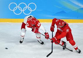 (BEIJING2022)CHINA-BEIJING-OLYMPIC WINTER GAMES-ICE HOCKEY-MEN'S QUATERFINAL-ROC VS DEN (CN)
