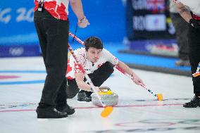 (BEIJING2022)CHINA-BEIJING-OLYMPIC WINTER GAMES-CURLING-MEN'S ROUND ROBIN SESSION-CHN VS SUI (CN)