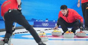 (BEIJING2022)CHINA-BEIJING-OLYMPIC WINTER GAMES-CURLING-MEN'S ROUND ROBIN SESSION-CHN VS SUI (CN)