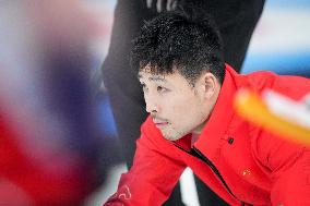 (BEIJING2022)CHINA-BEIJING-OLYMPIC WINTER GAMES-CURLING-MEN'S ROUND ROBIN SESSION-CHN VS SUI (CN)