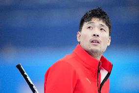 (BEIJING2022)CHINA-BEIJING-OLYMPIC WINTER GAMES-CURLING-MEN'S ROUND ROBIN SESSION-CHN VS SUI (CN)