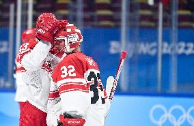 (BEIJING2022)CHINA-BEIJING-OLYMPIC WINTER GAMES-ICE HOCKEY-MEN'S QUATERFINAL-ROC VS DEN (CN)