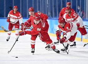 (BEIJING2022)CHINA-BEIJING-OLYMPIC WINTER GAMES-ICE HOCKEY-MEN'S QUATERFINAL-ROC VS DEN (CN)