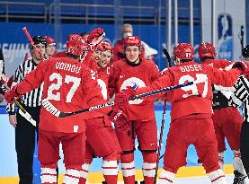 (BEIJING2022)CHINA-BEIJING-OLYMPIC WINTER GAMES-ICE HOCKEY-MEN'S QUATERFINAL-ROC VS DEN (CN)