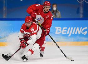 (BEIJING2022)CHINA-BEIJING-OLYMPIC WINTER GAMES-ICE HOCKEY-MEN'S QUATERFINAL-ROC VS DEN (CN)