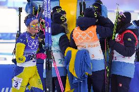 (BEIJING2022)CHINA-ZHANGJIAKOU-OLYMPIC WINTER GAMES-BIATHLON-WOMEN'S 4x6KM RELAY (CN)