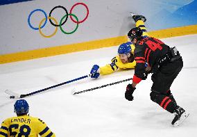 (BEIJING2022)CHINA-BEIJING-OLYMPIC WINTER GAMES-ICE HOCKEY-MEN'S QUATERFINAL-SWE VS CAN (CN)