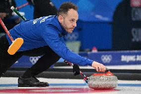 (BEIJING2022)CHINA-BEIJING-OLYMPIC WINTER GAMES-CURLING-MEN'S ROUND ROBIN SESSION-ITA VS DEN (CN)