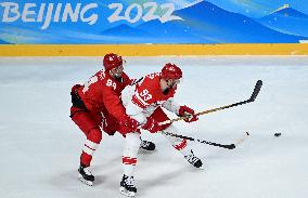 (BEIJING2022)CHINA-BEIJING-OLYMPIC WINTER GAMES-ICE HOCKEY-MEN'S QUATERFINAL-ROC VS DEN (CN)